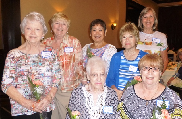 June Birthdays-Clarice Drexler, Eileen Bergin, Maria Hawke, Renee Role,Pat Yachmetz,Front: Sheila Docherty, Sheila Thomas